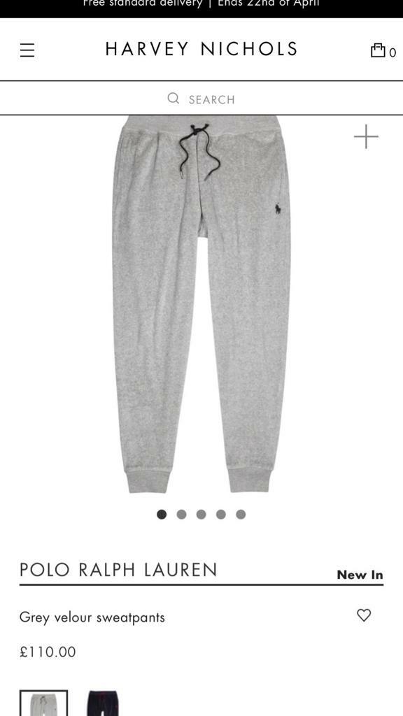 mens polo velour tracksuit